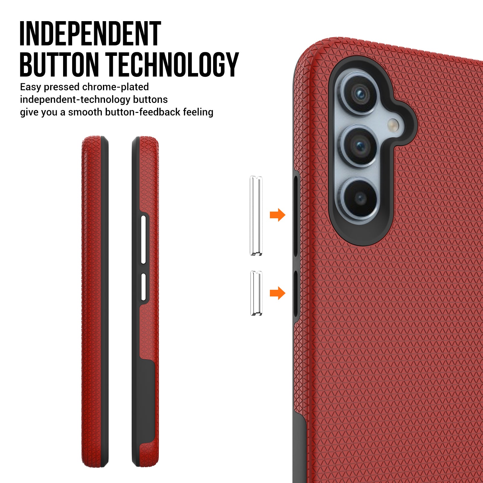 TPU PC Shell for Samsung Galaxy A54 5G Triangle Military Grade Drop-proof Back Cover Protective Case TPU PC Shell for Samsung Galaxy A54 5G Triangle Military Grade Drop-proof Back Cover Protective Case